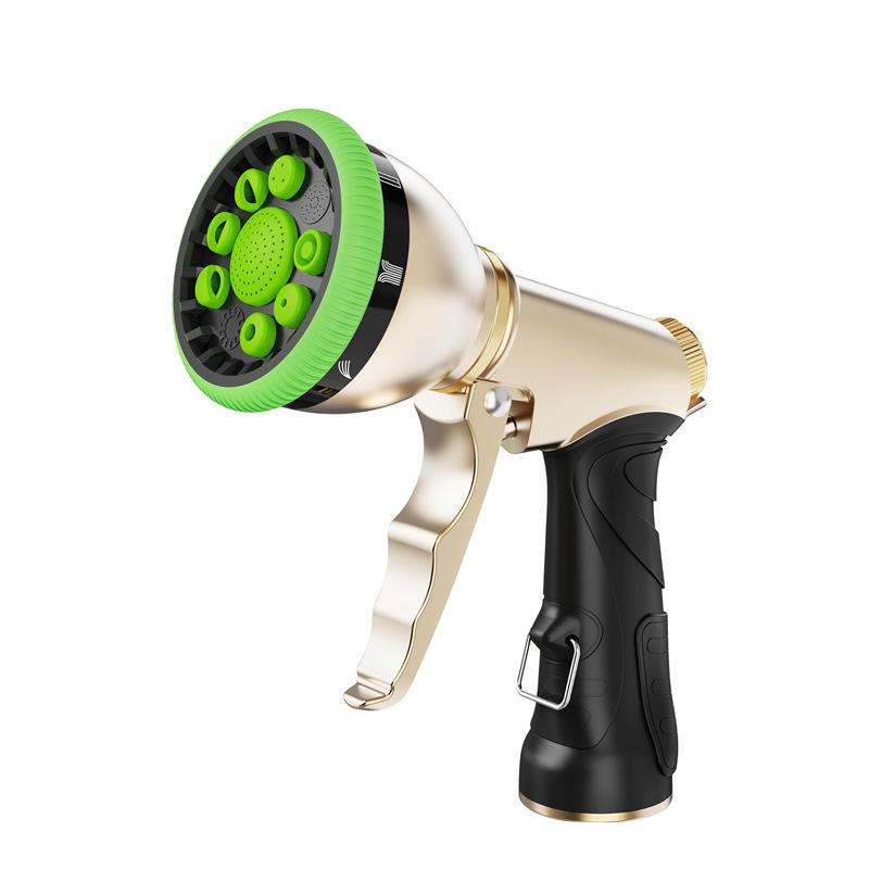 Zinc Alloy 9-Function High-Pressure Metal Spray Gun for Car Wash & Garden Hose
