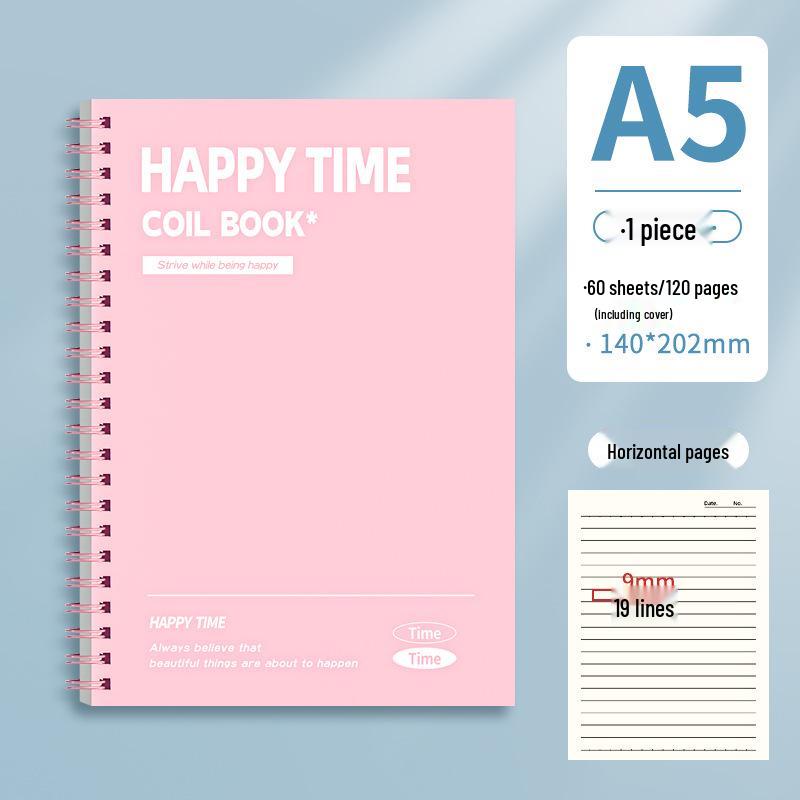Coil-Bound B5 Notebook: Simple, High-Value for College & Junior High Students