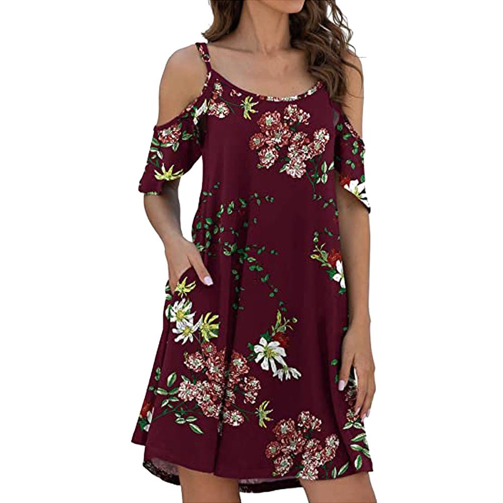 Buy Women Floral Print Cold shoulder 