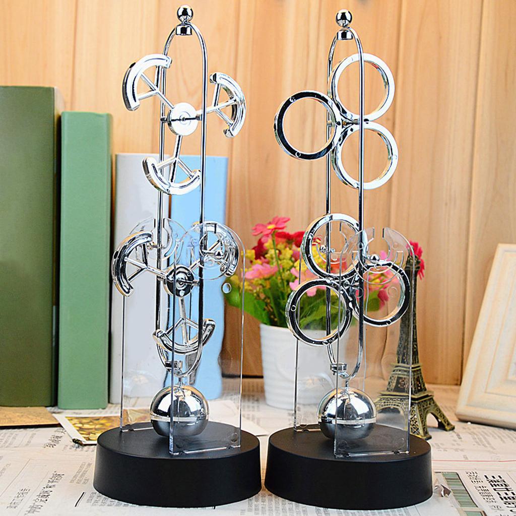 Large Electromagnetic Swinging Pendulum Physics Experiment Tool and Artistic Decoration Balance Pendulum Balls
