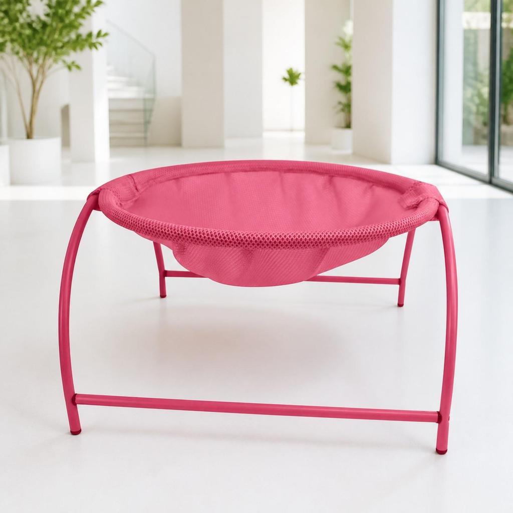 Cat Bed with Metal Stand Breathable Mesh Sling Long-Lasting for Indoor, Cats