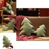 Christmas Tree Plush Cushion With Plant Floral Pattern For Living Room Decor