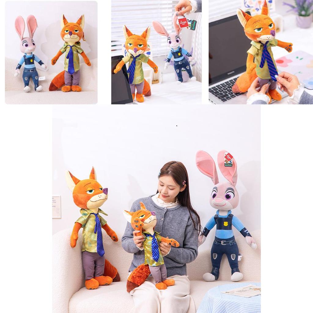Entzückendes Zootopia Plüschtier Judy Hase und Fuchs Spielzeug Für Mädchen Geschenk Sammlung