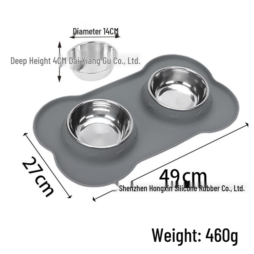 Large Silicone Pet Feeding Mat - Easy Clean, Non-Slip, Waterproof, Foldable for Cats & Dogs