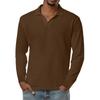 Men's Casual Retro Small V-neck Long-sleeved Top