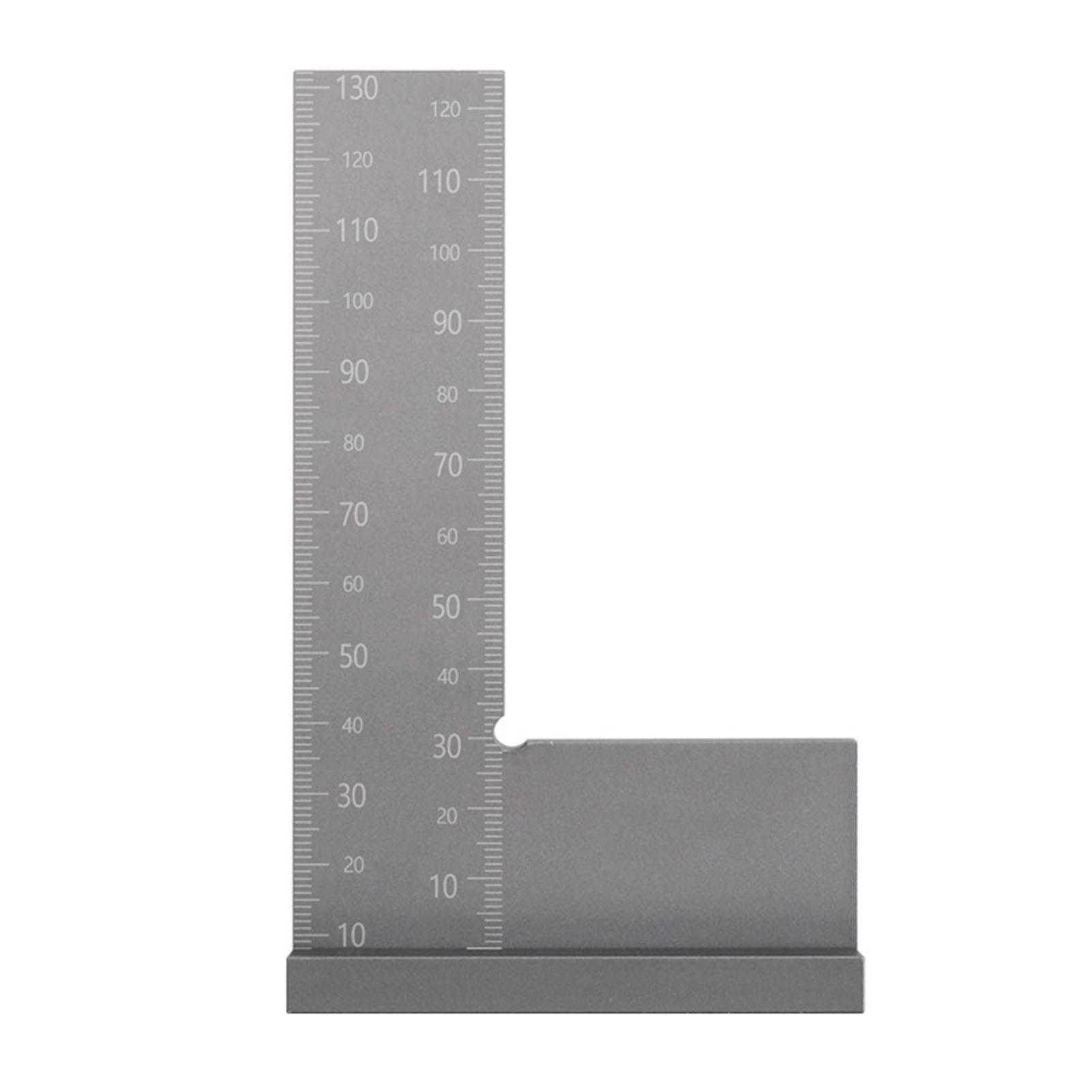 

Деревообработка Широкое основание Квадрат 90 градусов L-образный Инструмент Угломер Имперская Метрическая