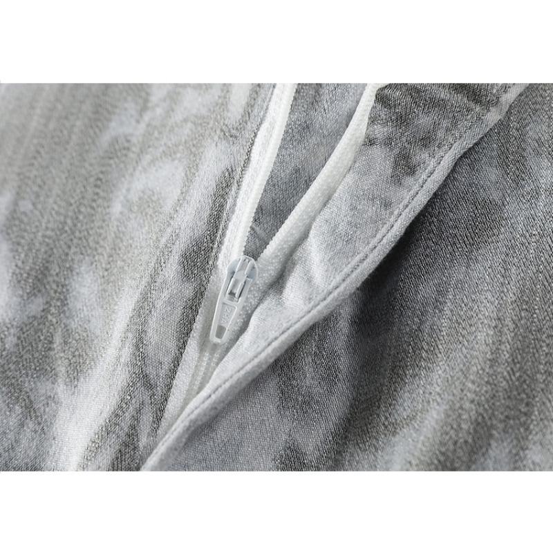 Pantaloni de vară pentru femei, imprimeu vintage, in subțire, talie înaltă, picior larg, cu buzunar