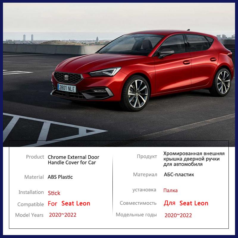 Carbon Fiber Outer Door Handle Cover for Seat Leon MK4 KL1 KL8    Car External Accessories Protective Stickers Trim
