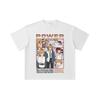 260 GSM Doppelgarn 32er Zählung 100% Baumwolle Chainsaw Man V1 Power Print Unisex Schweres Baumwoll-T-Shirt