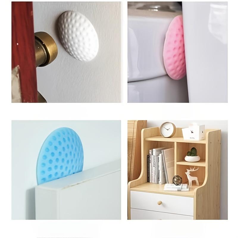 Silicone Wall Protector Pads, Thickened Door Handle Bumper Guards, Self-Adhesive Soundproof Anti-Collision Mats for Home Walls and Doors