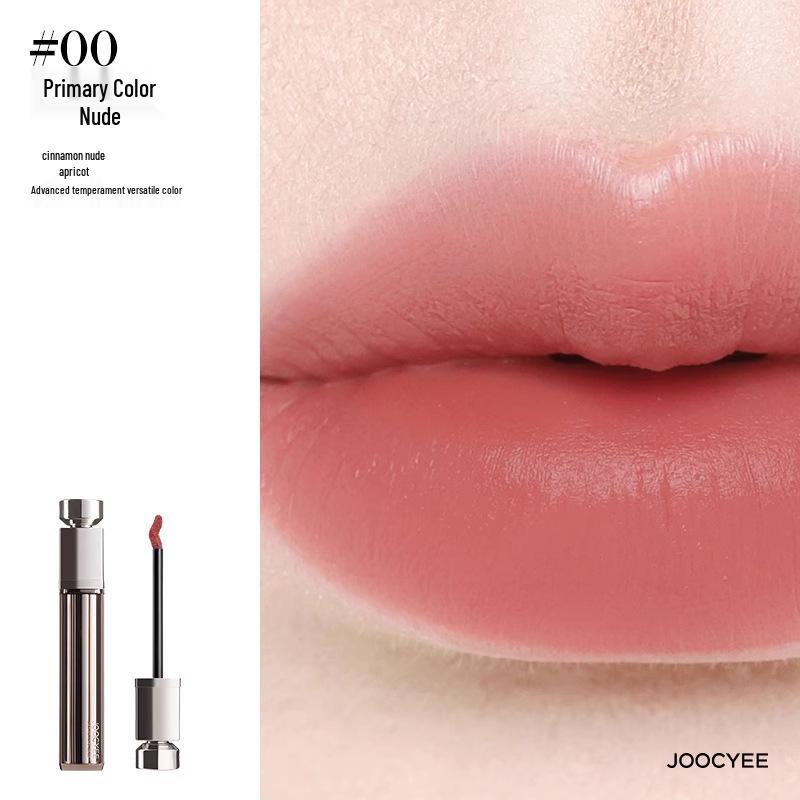 Joocyee Collagen Lip Glaze: Yeast Ferment Essence, Matte, Moisturizing & Plumping for Luminous Nude Lips.