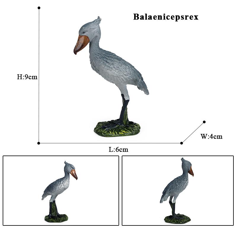 Oenux Garden Bird Figurines Snowy Owl Toucan Bucerotidae Animals Model PVC Action Figures Collection Toys For Kids Birthday Gift