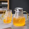 Diller Hammered Glass Water Pitcher Set with 4 Cups