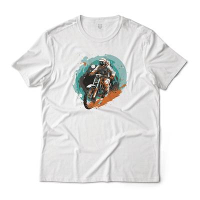 Astronaut Motocross Grafisch T-shirt Unisex