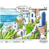 Peinture acrylique - SENTOSPHERE - Palette D'artiste - La Riviera - Peinture à numéro pour adulte - Tableau en carte toilée