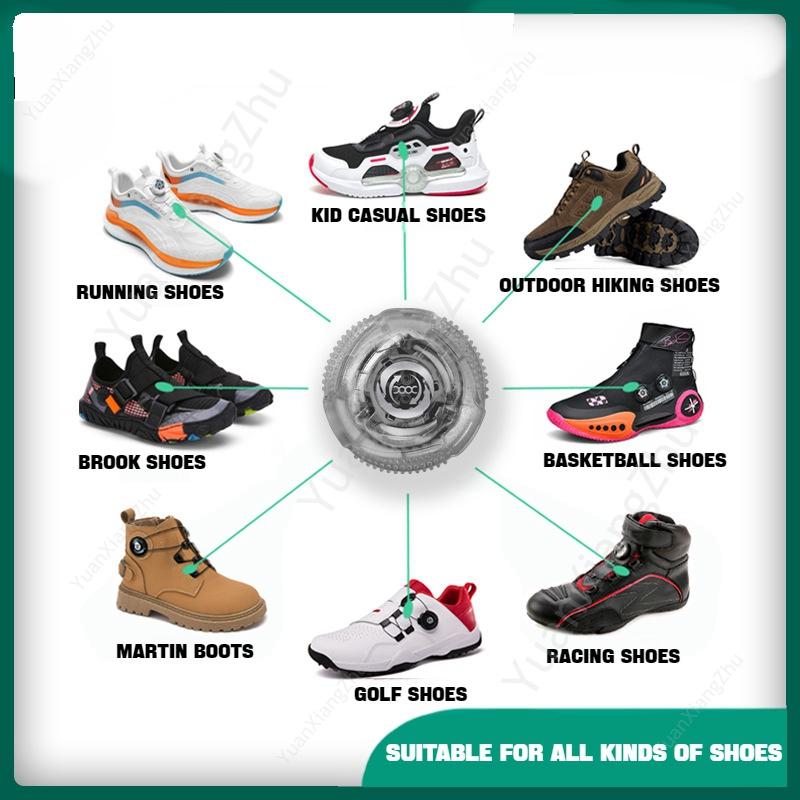 New Automatic Laces Sneakers Swivel Buckle Shoelaces Without Ties Adults Kids Lazy No Tie Shoe Laces Shoe Accessories 1Pair