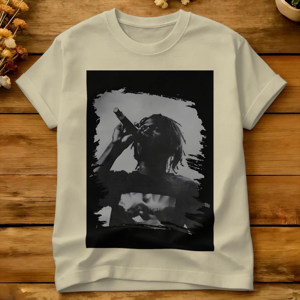 Daniel Caesar Vintage T-Shirt Strandmode T-Shirts Reine Baumwolle Rundhalsausschnitt Große Größen 5XL T-Shirts Kurzarm Y2K Retro T-Shirt