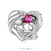 WOSTU Mother's Day Jewelry DIY Charms Rose Flower Fit Original Bracelet Neckalce Wholesale