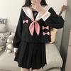 JK Koreansk uniformsdress Japansk student plisséskjørt College Style Skoleantrekk Kvinner Sjømannsantrekk Cosplayuniform Japansk