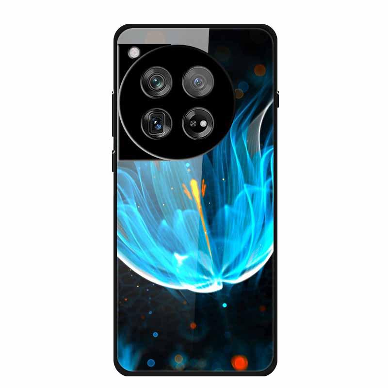 Personalized Seven-Colored Tempered Glass Phone Case for OnePlus 12 - Unisex