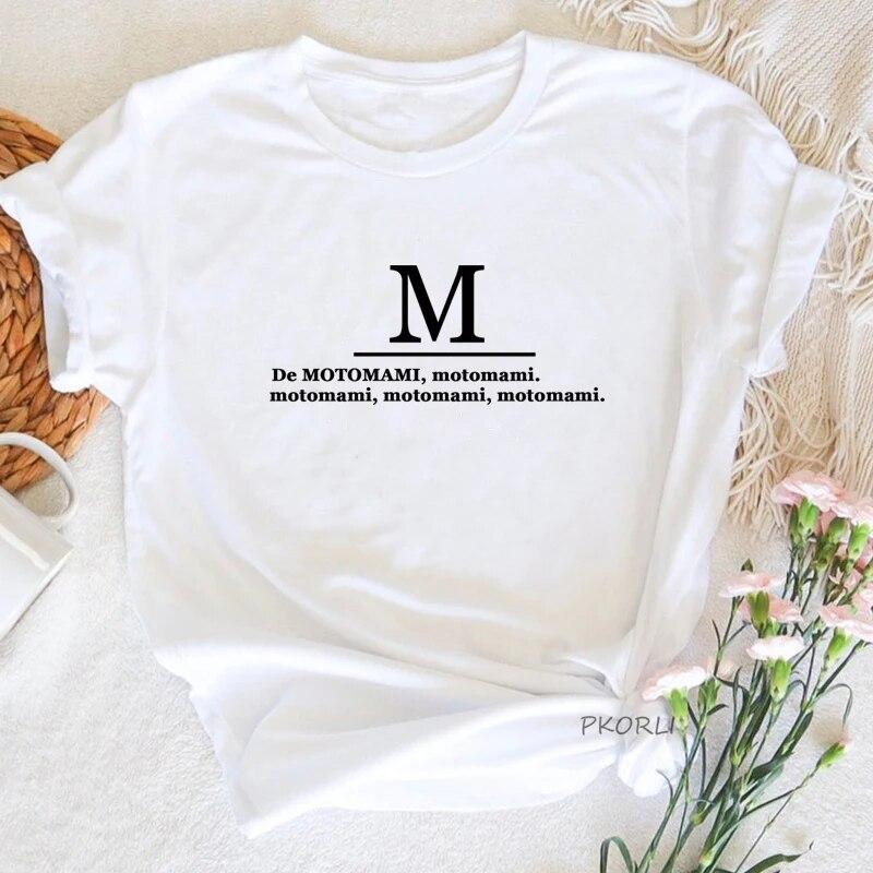 

Motomami M Rosalia футболка женская рэперская футболка уличная одежда с коротким рукавом летняя футболка повседневная футболка с круглым вырезом с буквенным принтом унисекс 4XL