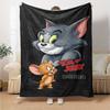 1pc Tom Tom and Jerry Jerry Flannel Blanket Soft Warm Throw for Home, Office, Travel, All-Season Cozy Bedding Gift L1465