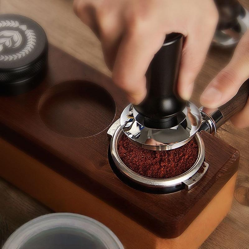 Adjustable Depth Coffee Tamper Calibrated Steady Pressure Espresso Distributor Stainless Steel Froce Tamper Barista Tools