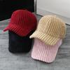 Outdoor Sports Travel Ajustable Baseball Caps Women Corduroy Baseball Cap Men Snapback Hat Winter Hats Girls