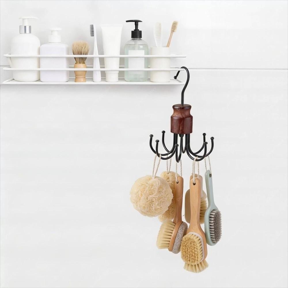 360° Rotating Octopus Clothes Hanger Metal Hanging Organizer Rotating Hooks Household Use