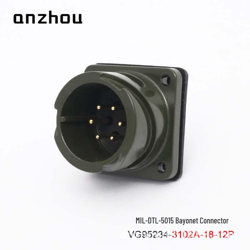 6-Pin Aviation Plug: US Military Standard Bayonet Connector VG95234-18-12S (CA06COME-18-12P)