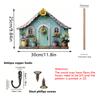 DIY Home Decor Moving Gift Storage Hooks DIY Hooks 2D Flat Cute Wall Hangings Home Storage Wooden Exquisite 30x23cm