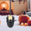Skull Candle Holder Halloween Decorations Spooky Tealight Cup Gothic Decor Resin Candlestick Crafts for Party Halloween