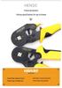 HSC8 6-4 Tubular Terminal Crimping Pliers - Sleeve Type, Manual Crimping Tool