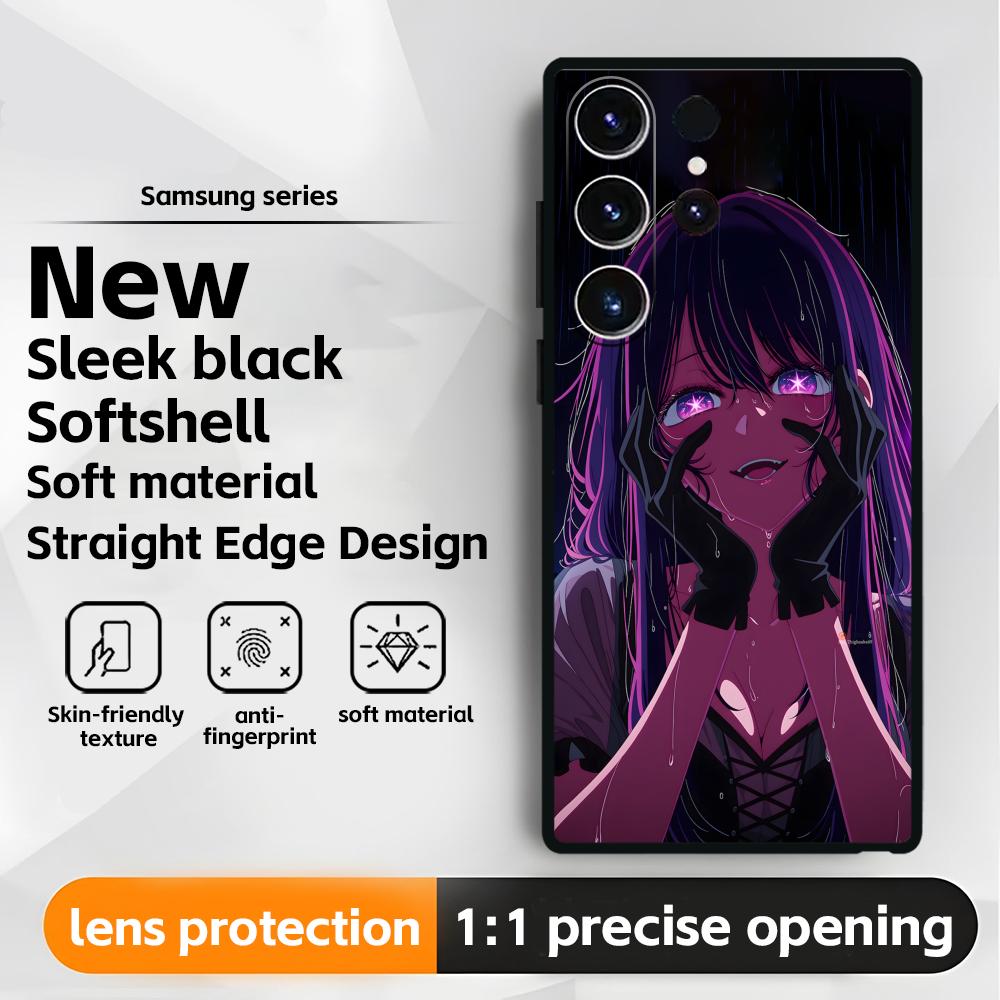 Anime Oshi no Ko  Phone Case For Samsung Galaxy S25 S24 S23 S22 S21 S20 Plus Ultra Note20 Soft Black