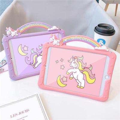Silikónový ochranný kryt Rainbow Unicorn pre iPad 9 alebo Mini 6 - proti pádu, 10,2"
