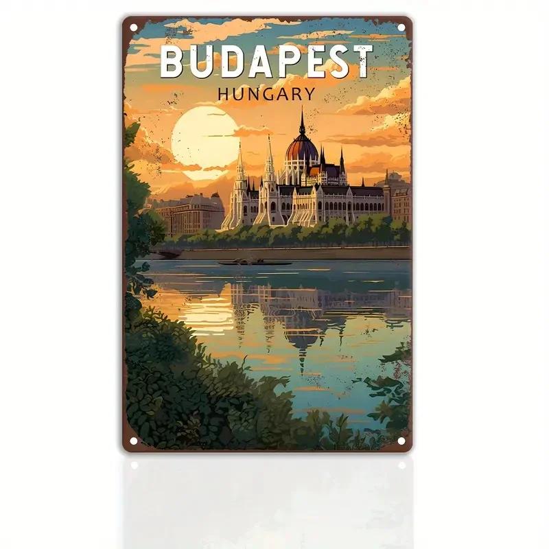 Vintage Travel The World Metal Sign MALAGA CROATIA FLORIDA Retro Poster Home Bar Room Pub Cafe Hotel Club Wall Decor Gift