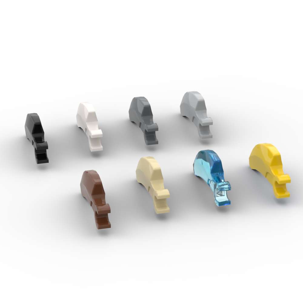 Professional Fishing Unisex Kids Moc 10Pcs 16770 Brab Claw Horn Building Block Kit Tooth With Clip Bricks Particle Puzzle Educational Toys Children Birthday Gift