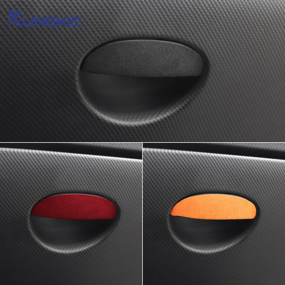 vshgm2 Top Suede Trim Sticker For SEAT Leon Altea Toledo MK1 MK2 Ibiza Cupra Cupra for Skoda Fabia Rapid 2005-2012 Storage Accessories