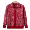 New Style Mother Dress High-end Knitted Sweater Jacket for Women Fashion Middle-aged Women Sweater Fashionable Grandma Dress Cardigan