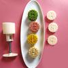 MidAutumn Festival Mooncake Makers Different Flavors Moon Cake Mold Cookie Stamps DIY Hand Press Cookie Dessert Cutters