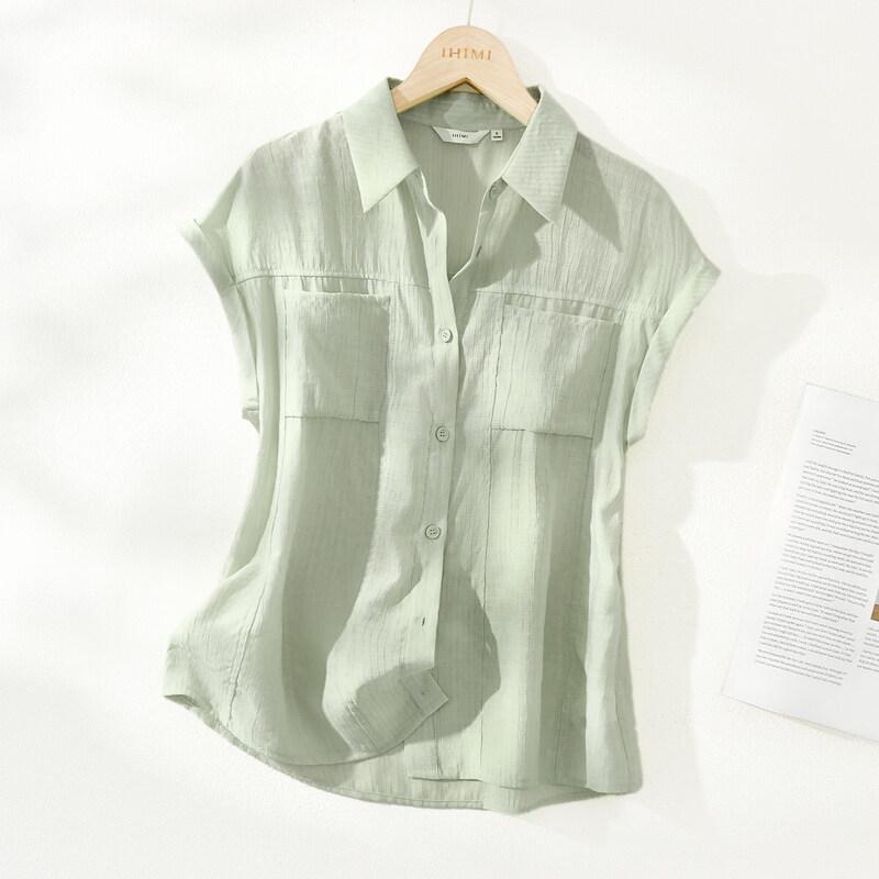 IHIMI Women s Lightweight Viscose Blend Casual Shirt XL