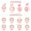 Cuarț trandafir natural Jad Roller Gua Sha Set Facial Body Massager Roller Jad Stone Set Masaj Set Face Lifting Beauty Masaj Instrumente