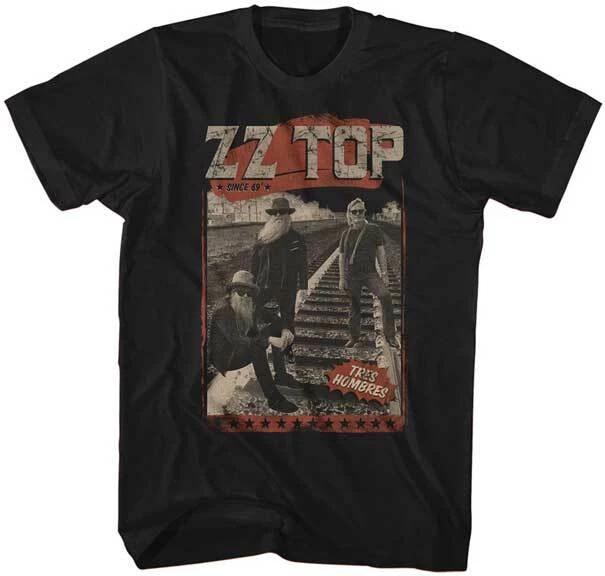 ZZ Top Since 1969 Tres Ombres Men s T Shirt Rock Music Band Merch S