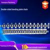 Stainless Steel Precision Roller and Conveyor Chain with Ear and Double-Sided Curved Plate.