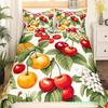 Red Pitaya Bettbezug King Queen Drachenfrucht Malerei Bettwäsche Set Tropische Früchte Bettbezug Moderne Kunst Weicher Bettbezug