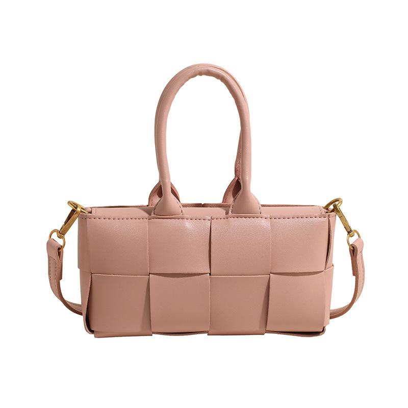 

Популярные и модные сумки высокого класса с текстурой этого года, новая универсальная плетеная маленькая квадратная сумка весны 2025 года