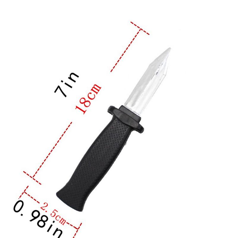 Non-Toxic Props Toys Joke Magic Plastic Retractable Knife Joke Prank Props Knife Scary Trick Fake Dagger Funny