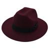Top Hat Foreign Style Jazz Hat Men'S And Women'S Felt Hat Woolen Hat Temperament Sun Hat Ins Wind