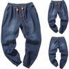 Pantalones vaqueros de trabajo estilo hip hop con lavado vintage de algodón y mezclilla para hombre, estilo informal, para otoño
