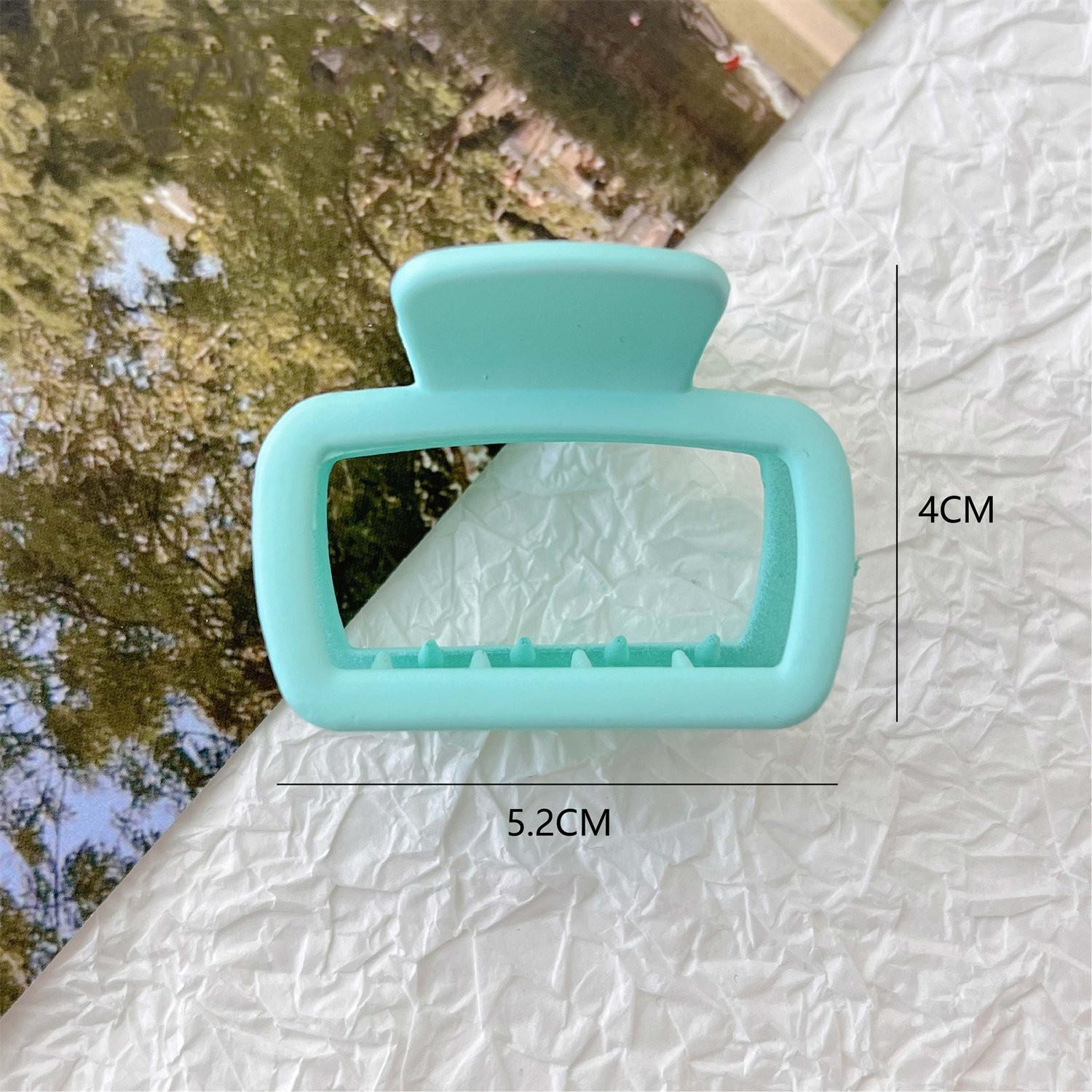 

Квадратный маленький коготь для волос модный сплошной зажим для захвата женский затылок принцесса акула зажимы для волос головной убор аксессуары для волос зелёный